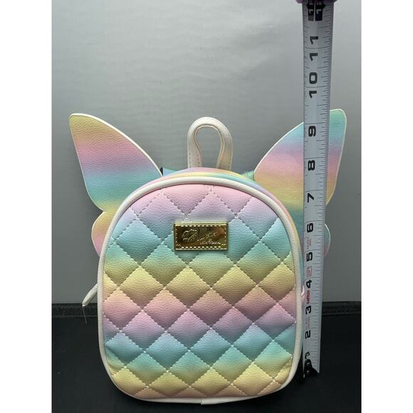 Luv Betsey Johnson Quilted Mini Backpack Bag 8" - Picture 5 of 10